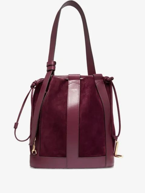 LANCEL 엘르 스웨이드 버킷 백