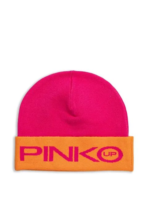 Pinko Kids 로고 인타르시아 비니 모자