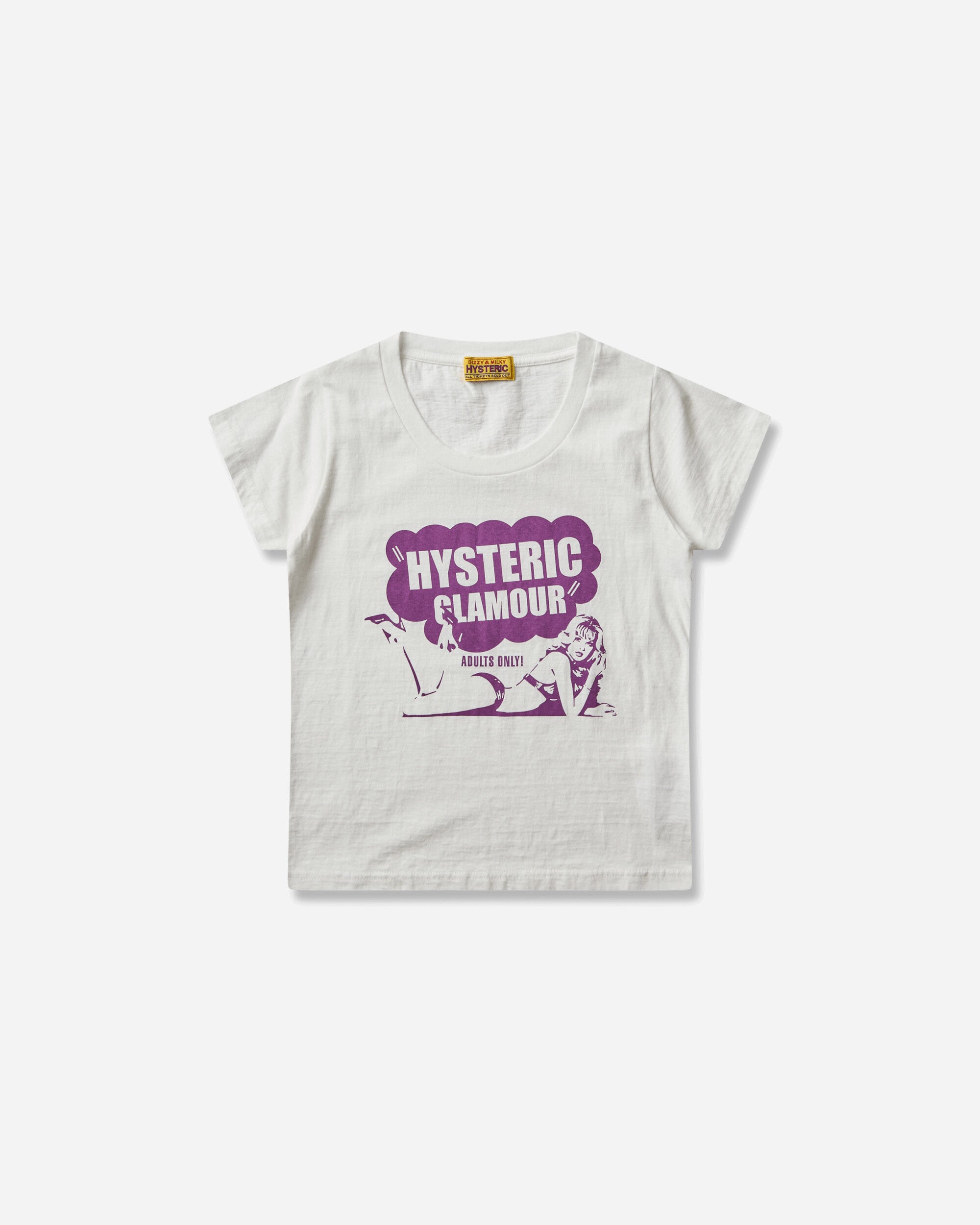 HYSTERIC GLAMOUR 여성 히스테릭 클럽 베이비 티셔츠