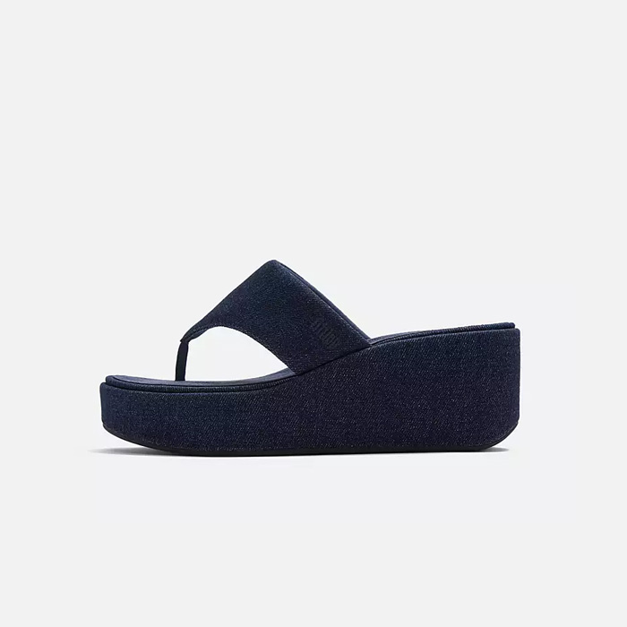 FITFLOP 핏플랍 여성 데님 웨지 샌들 A5I-D71