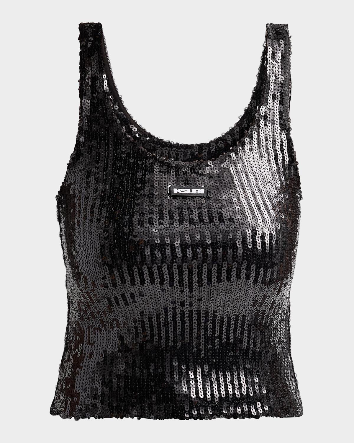 KSUBI 하이어 댄 헤븐 클로에 스퀘인 탱크탑