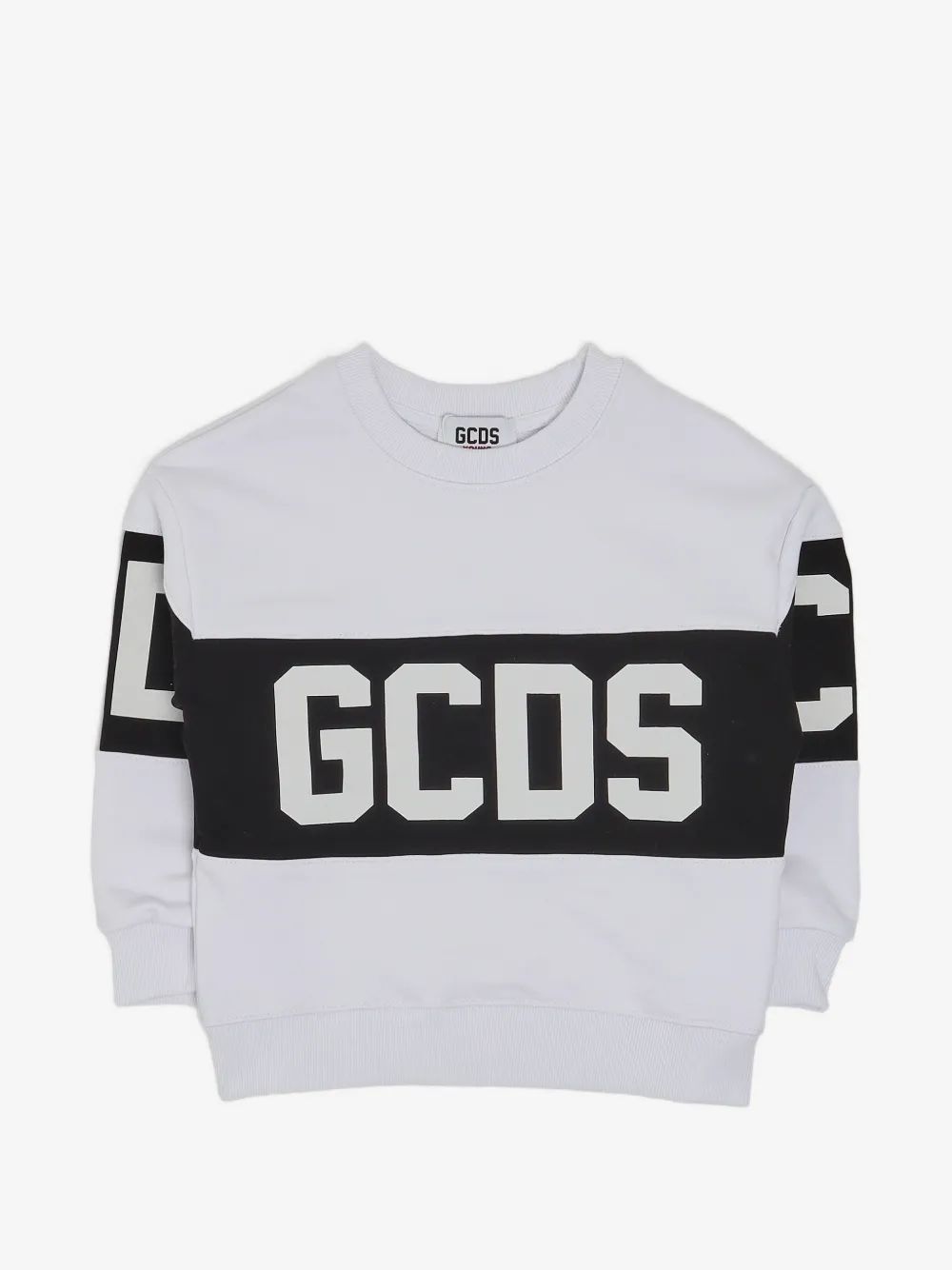Gcds Kids 로고 프린트 크루넥 맨투맨