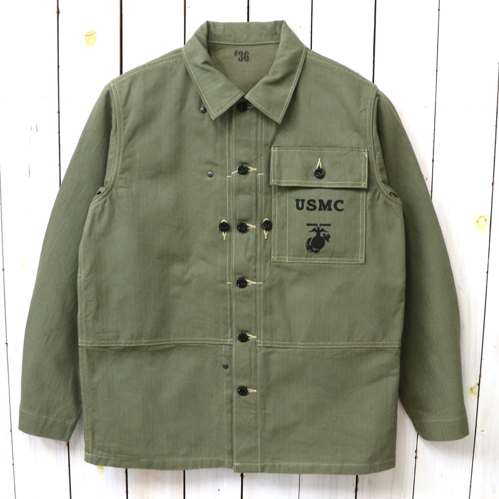 BUZZ RICKSON'S U.S.마린코프 M-1944 헤링본 유틸리티 자켓