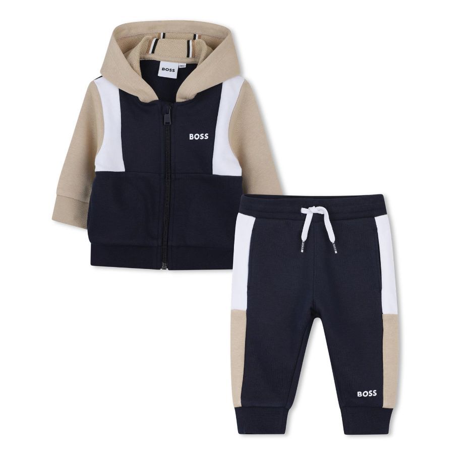 HUGO Kids 로고 프린트 조거 트랙수트