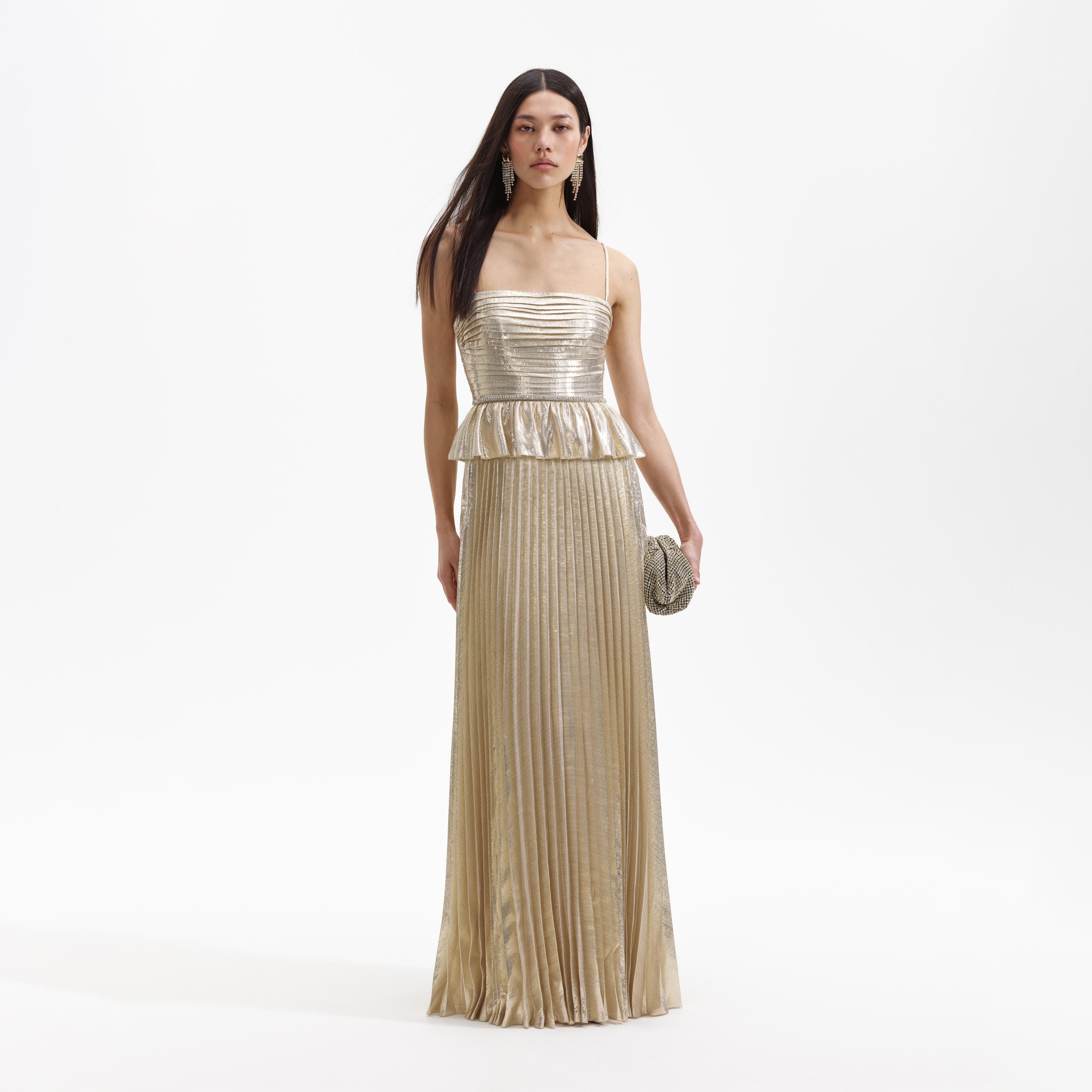 slim fit dress slacks Self-Portrait Pointelle Knit Midi Dress main image 0