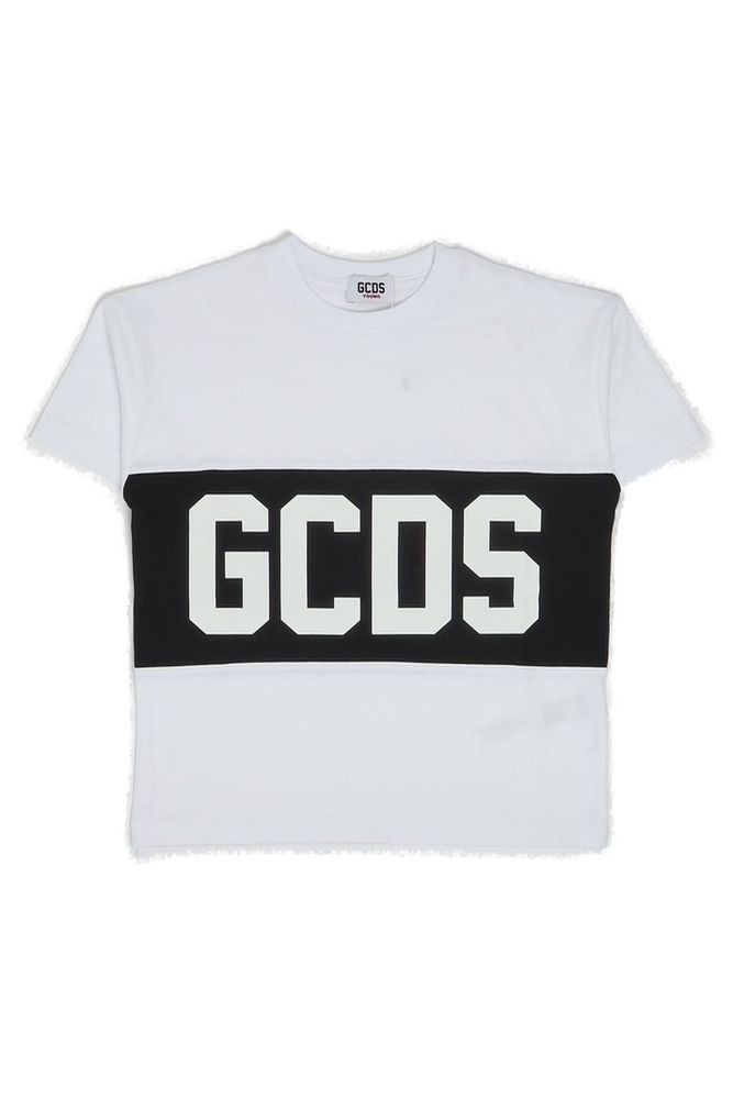 Gcds Kids 로고 프린트 크루넥 티셔츠