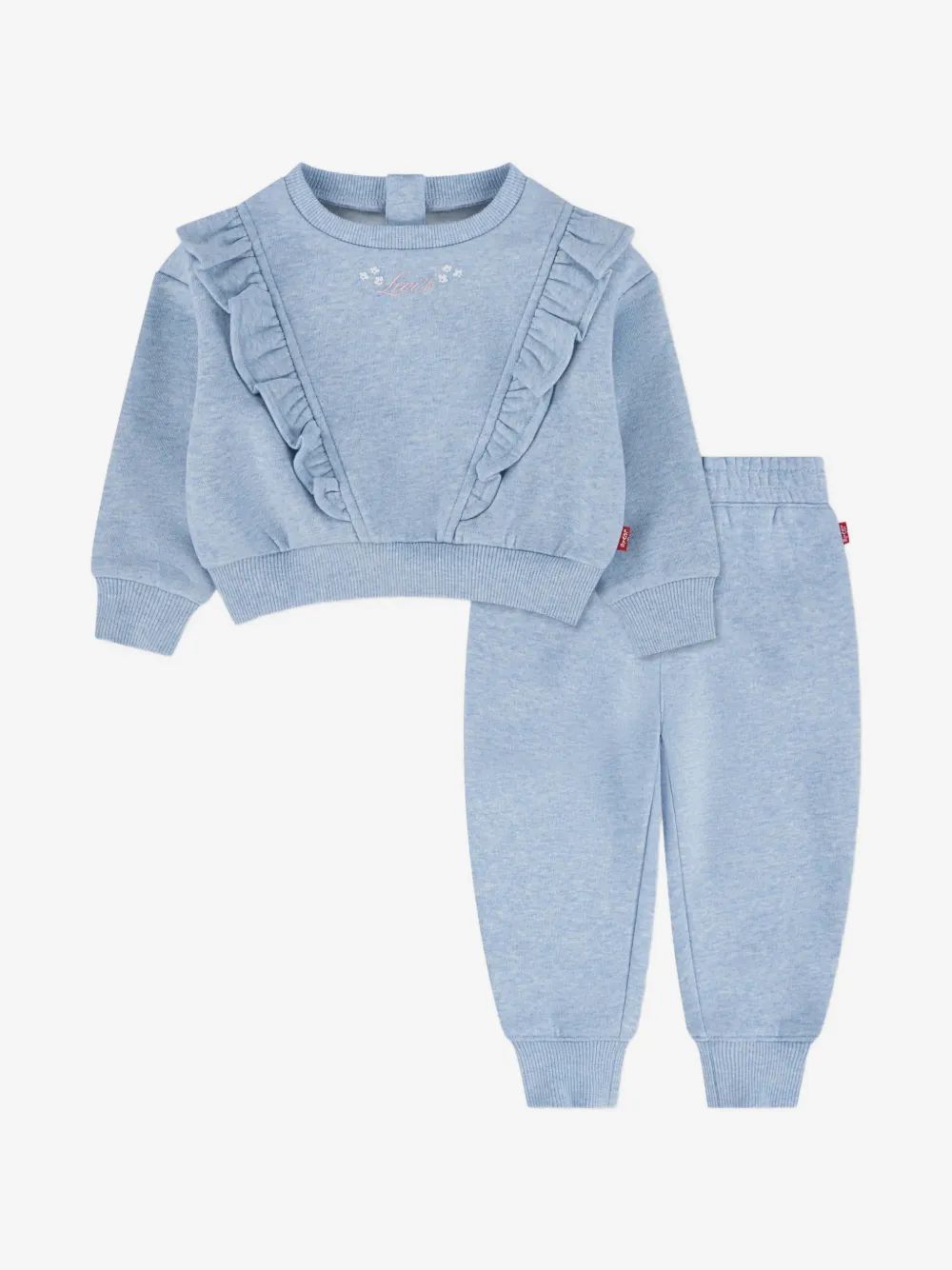 Levi's Kids 러플 크루 조거 팬츠와 맨투맨 세트