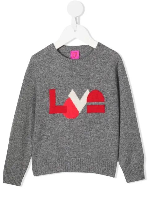 Cashmere in Love Kids 로고 캐시미어 점퍼