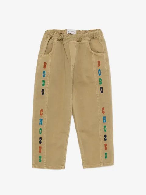 Bobo Choses 로고 프린트 밴딩 바지
