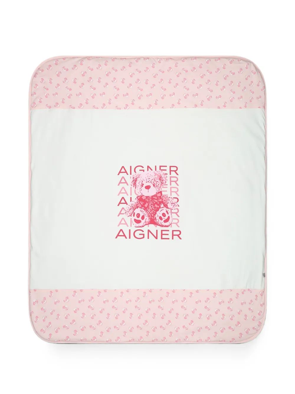 Aigner Kids 테디베어 프린트 담요