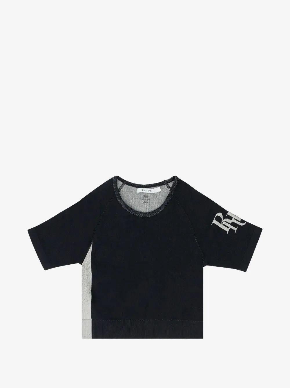 Rhude 로고 프린트 래글런 탑