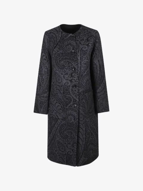 ETRO 리버시블 페이즐리 프린트 코트