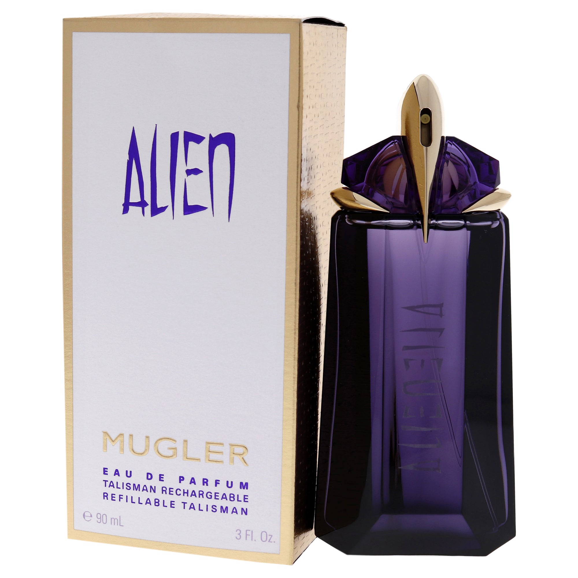 MUGLER 에이리언 여성용 3oz EDP 스프레이 (리필 가능)