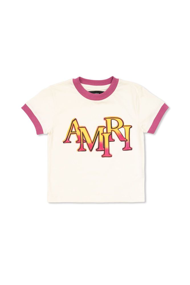 AMIRI KIDS 로고 링거 티셔츠