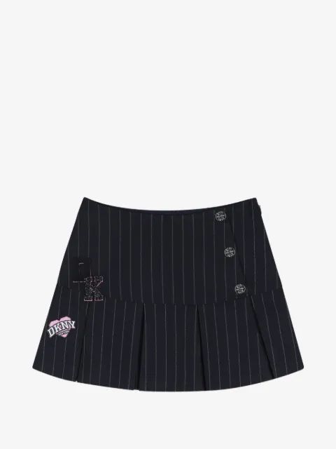 Dkny Kids 핀스트라이프 패턴 플리츠 스커트