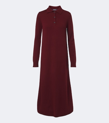 S Max Mara 울 캐시미어 폴로 원피스