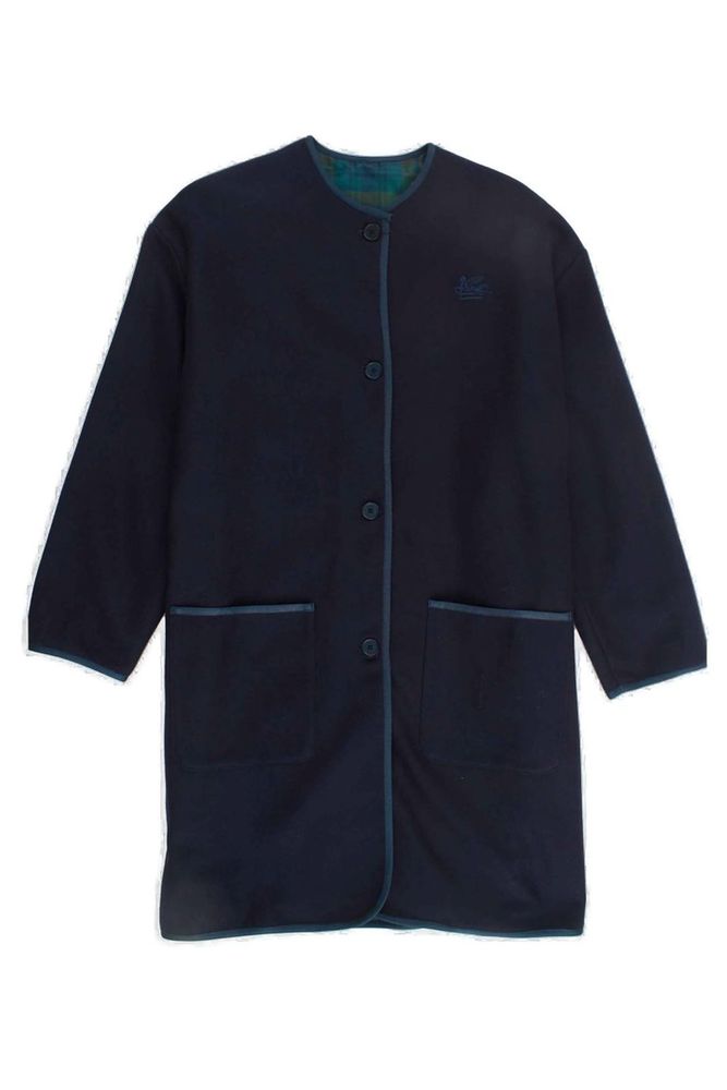 ETRO KIDS 페이즐리 패턴 리버서블 코트