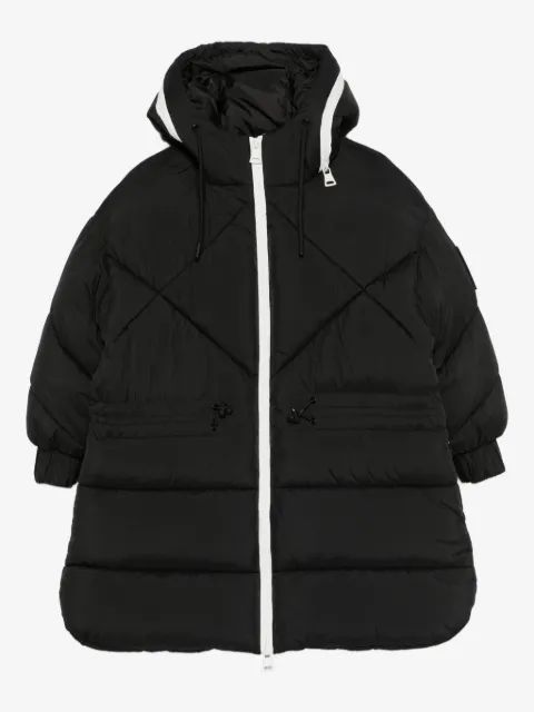 MSGM Kids 후드 퀼팅 자켓