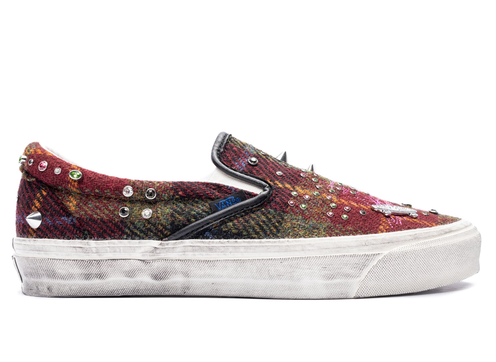 Vans Harris Tweed LX 클래식 슬립온 98 레드 / 멀티