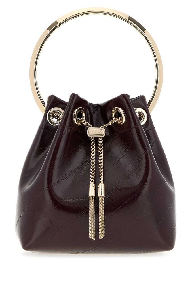 JIMMY CHOO 봉봉 링 핸들 버킷백