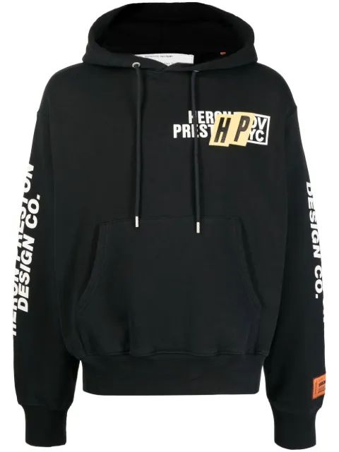 HERON PRESTON 리얼 에스테이트 로고 프린트 후디