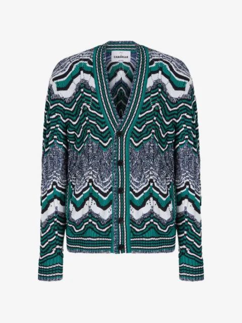MISSONI 지그재그 니트 가디건