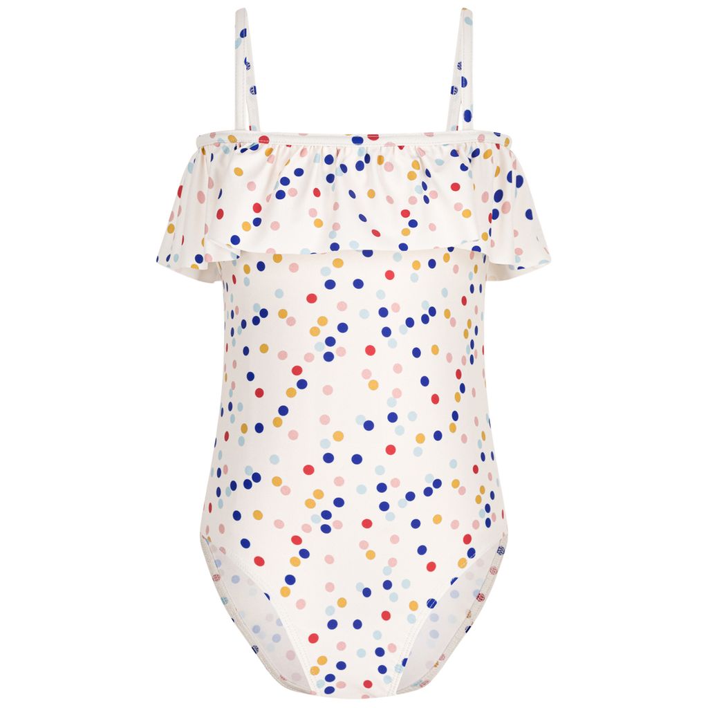 PETIT BATEAU KIDS 폴카 도트 패턴 스윔수트 크림