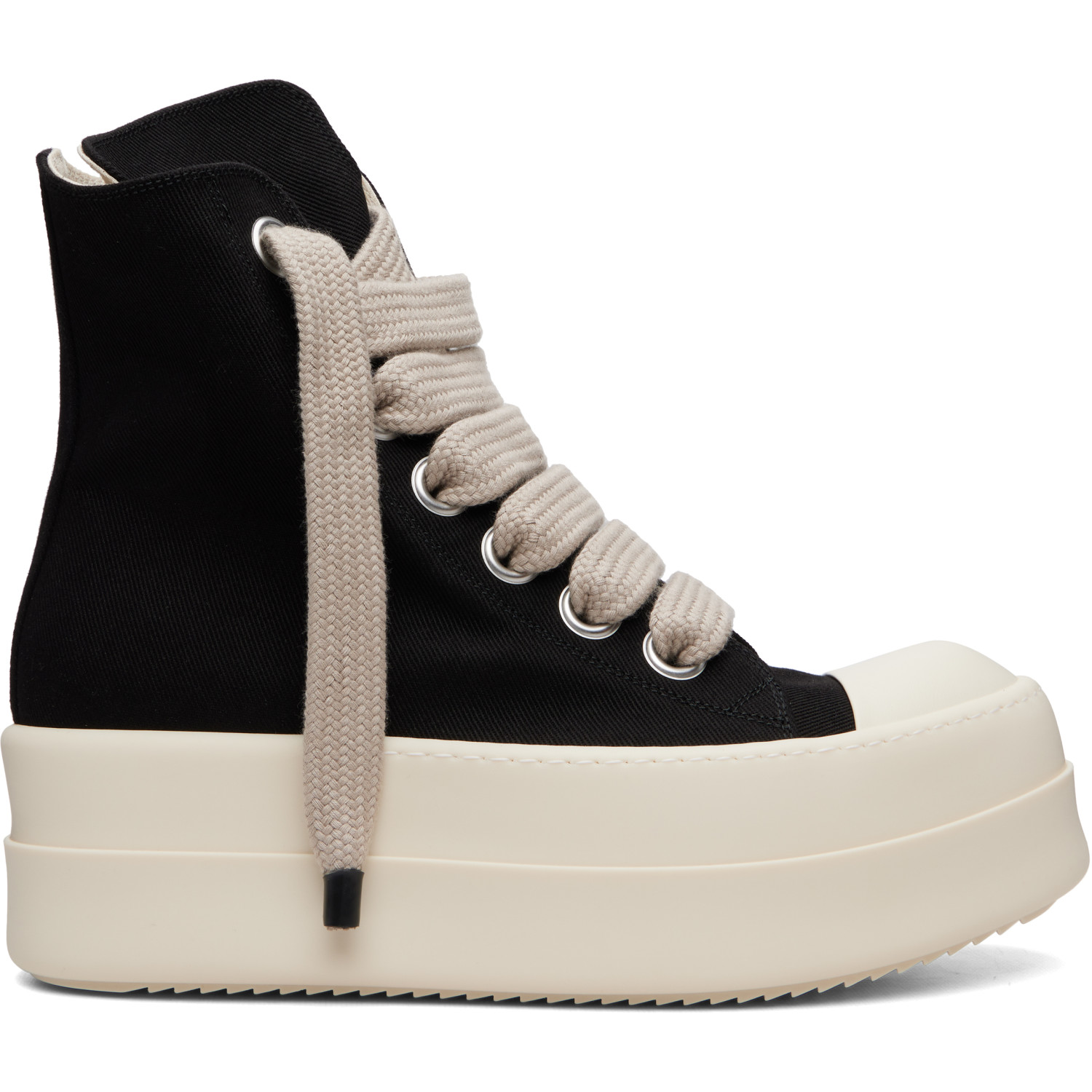 RICK OWENS DRKSHDW 블랙 타워 메가 범퍼 점볼레이스 스니커즈
