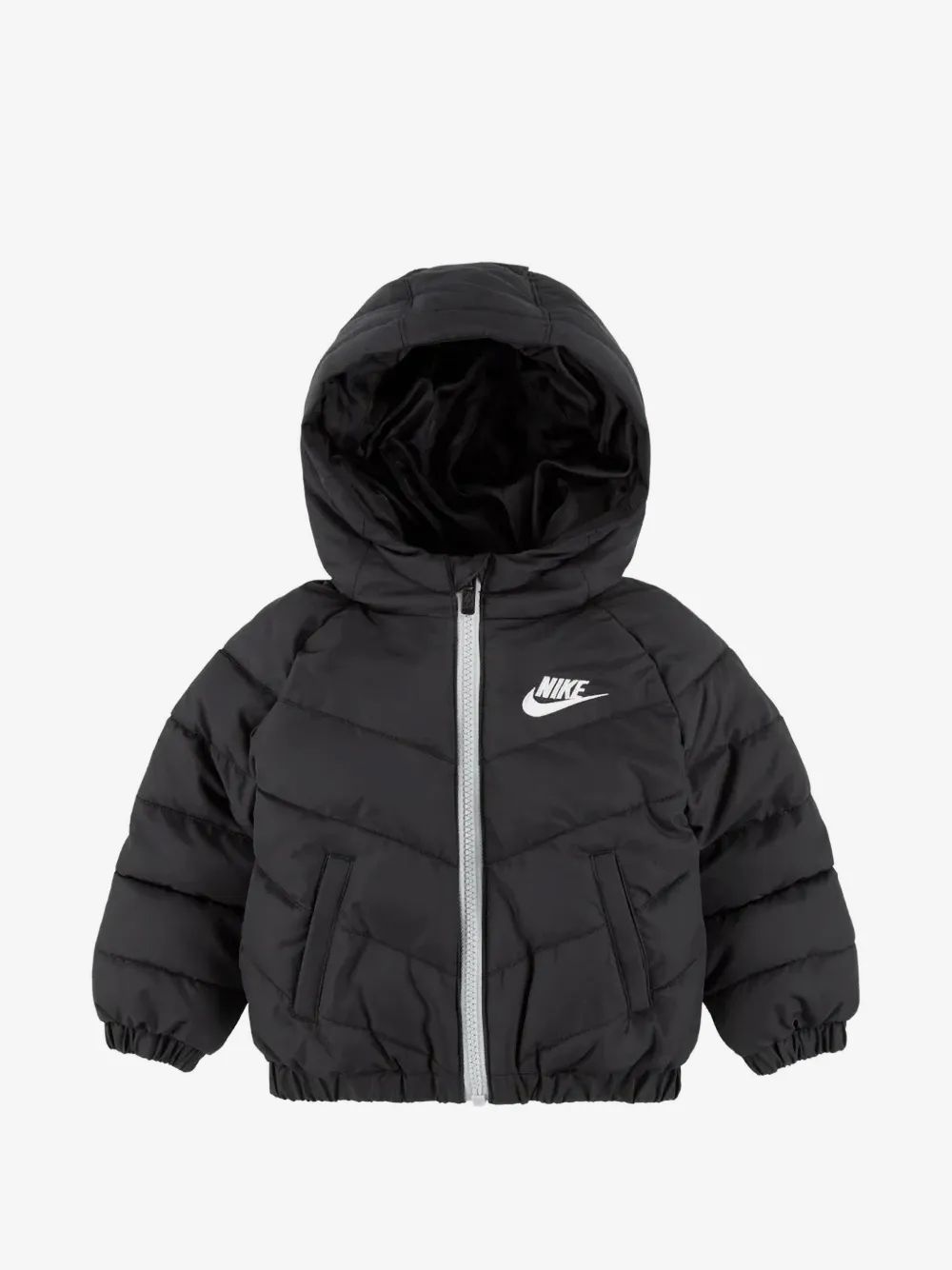 Nike Kids 로고 자수 후드 자켓