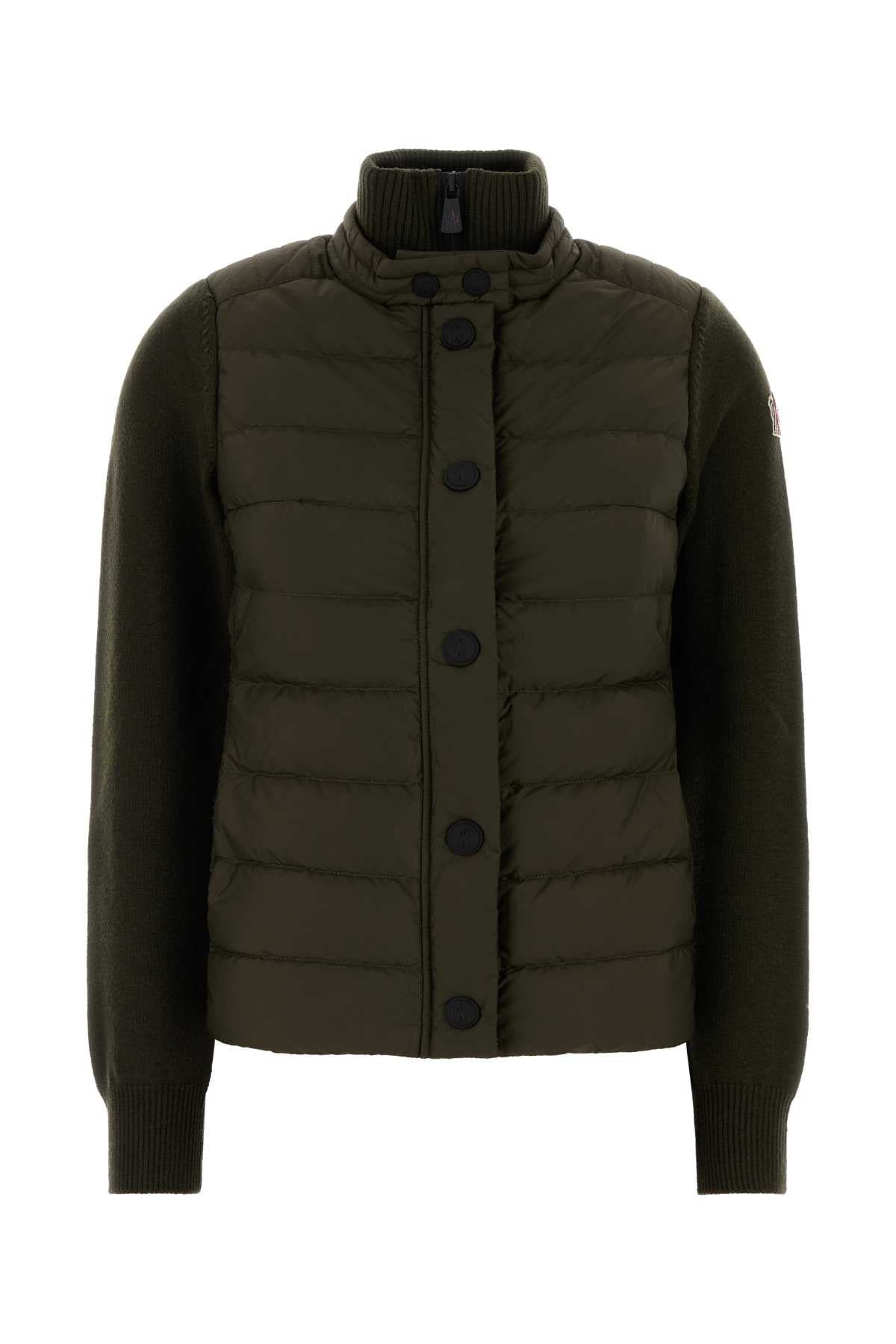 MONCLER GRENOBLE 몽클레르 그르노블 퀼티드 다운 퍼퍼 니트 가디건