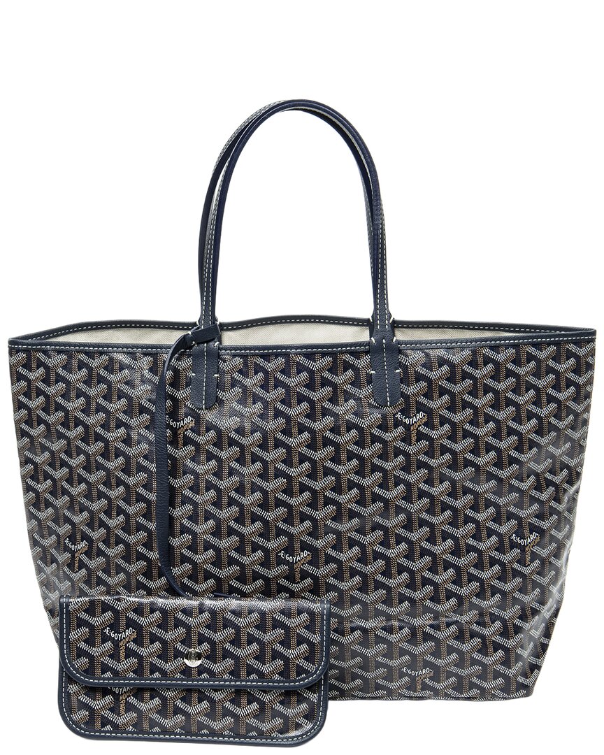 GOYARD 네이비 이네 코팅 캔버스 생 루이