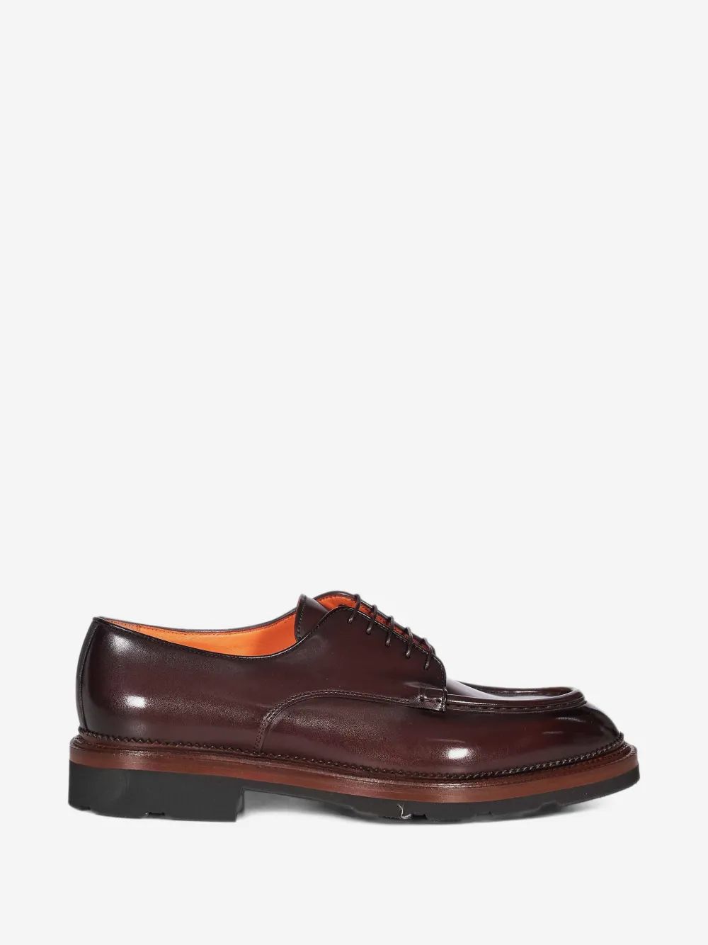 SANTONI 레이스업 가죽 구두