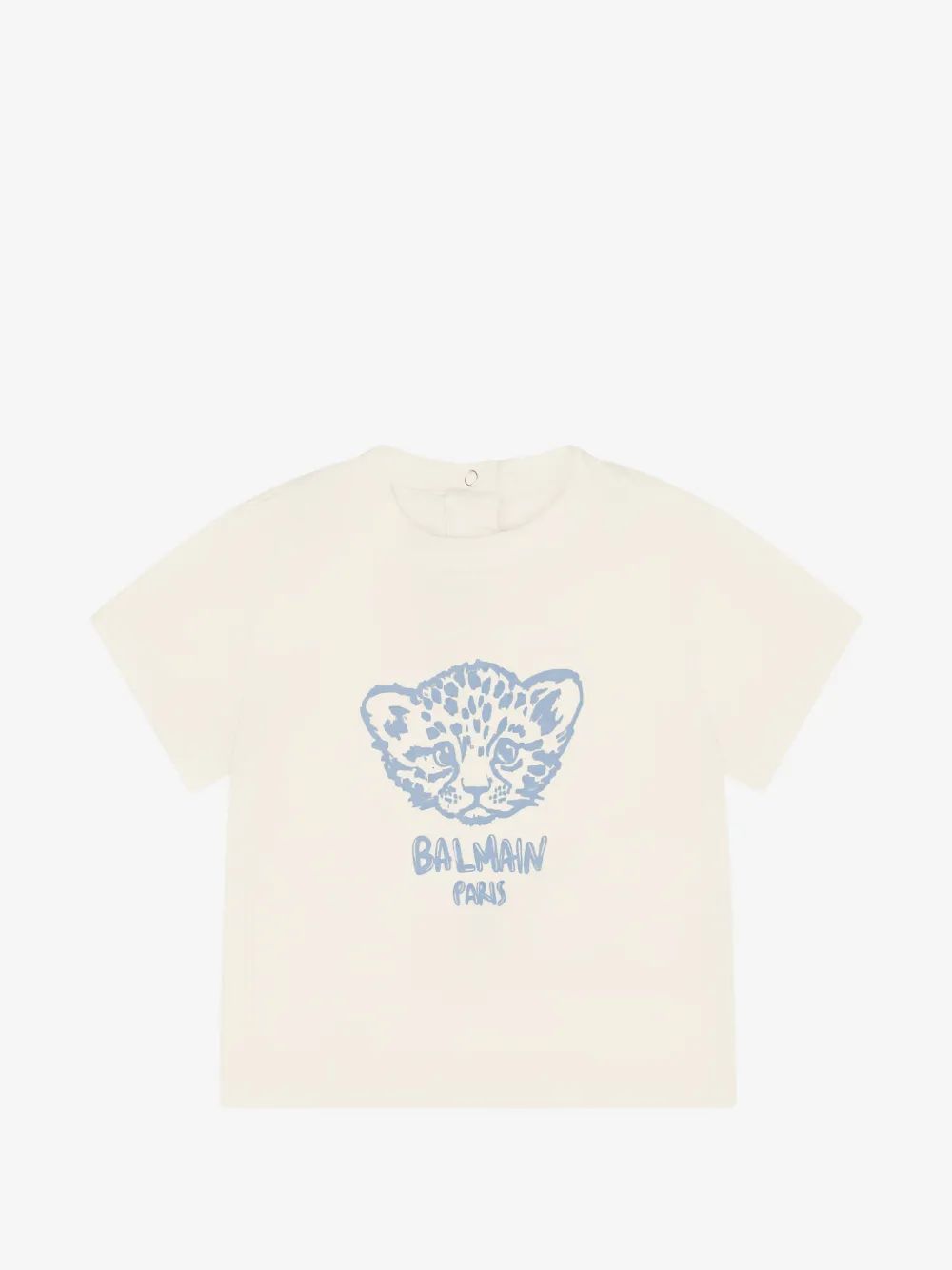 Balmain Kids 레오파드 프린트 티셔츠