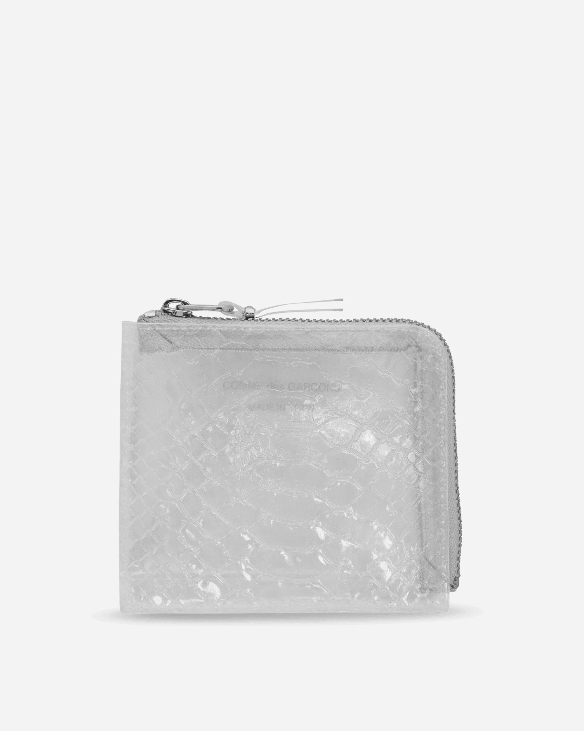 COMME DES GARCONS 투명 뱀 지퍼 지갑