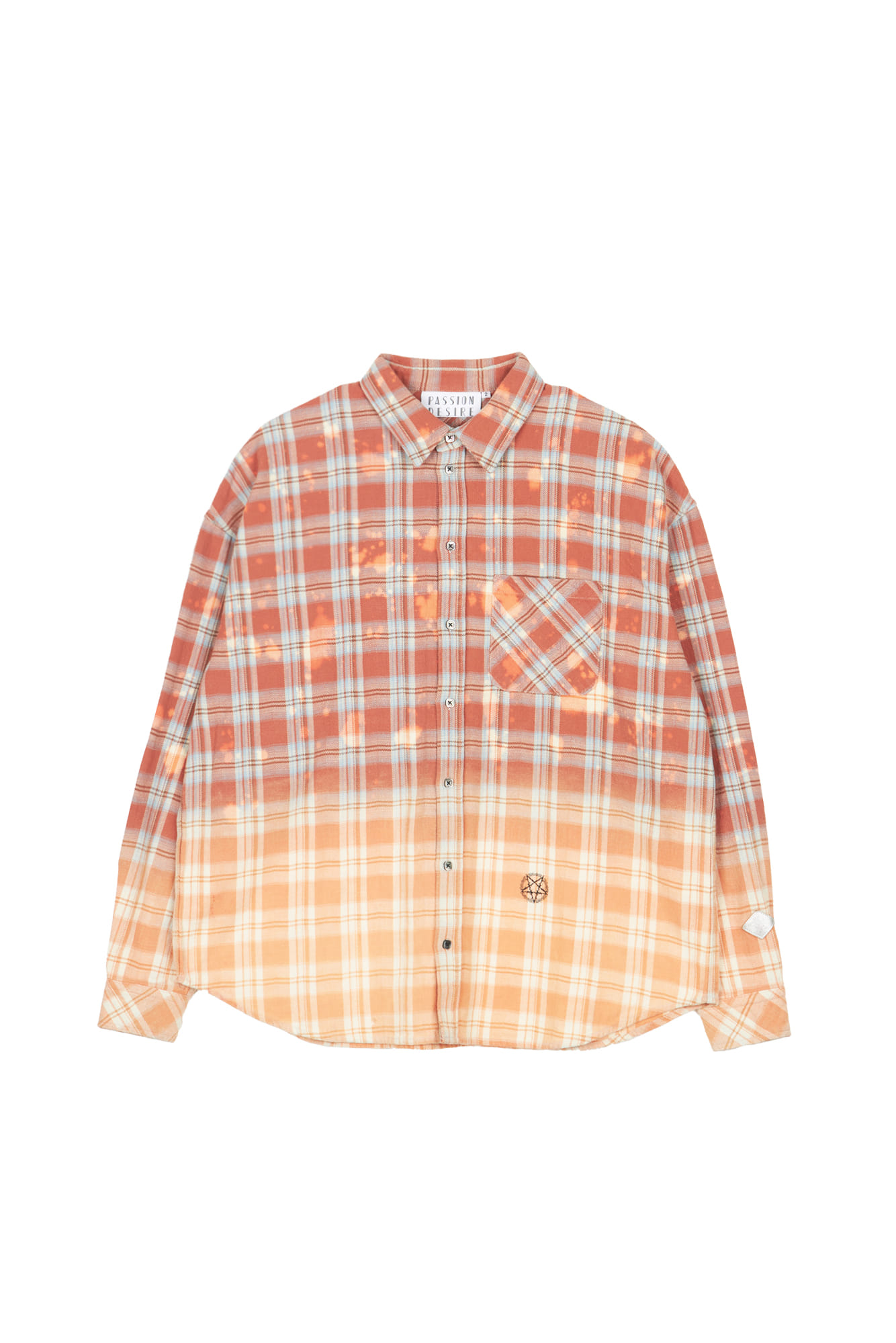 el conductorH Cotton Flannel Check Bleach Shirt