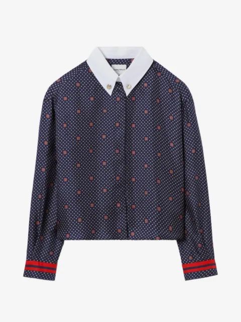 Claudie Pierlot  기하학 프린트 셔츠