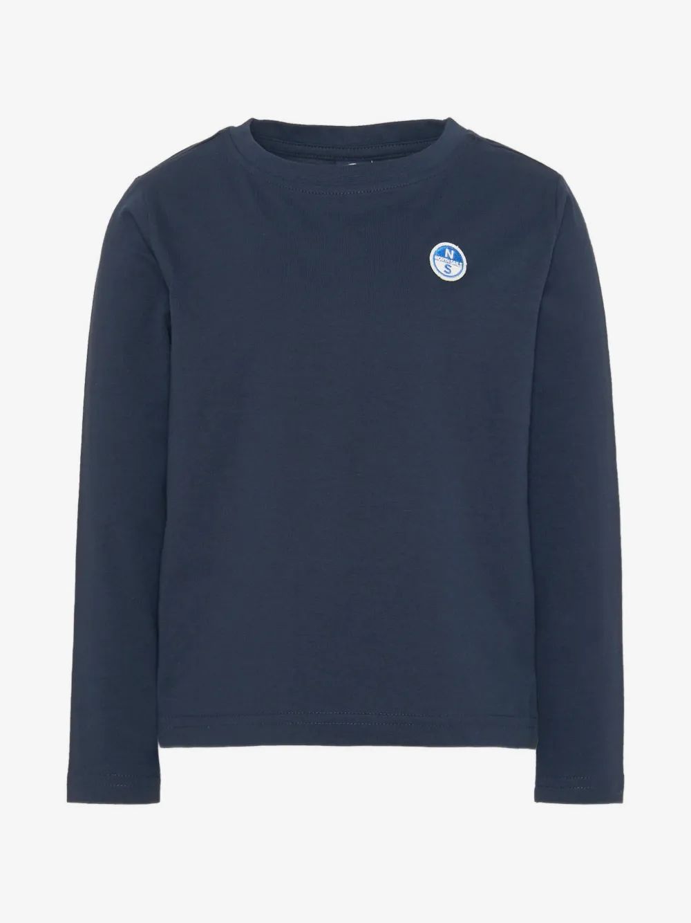 North Sails Kids 로고 패치 롱슬리브 티셔츠
