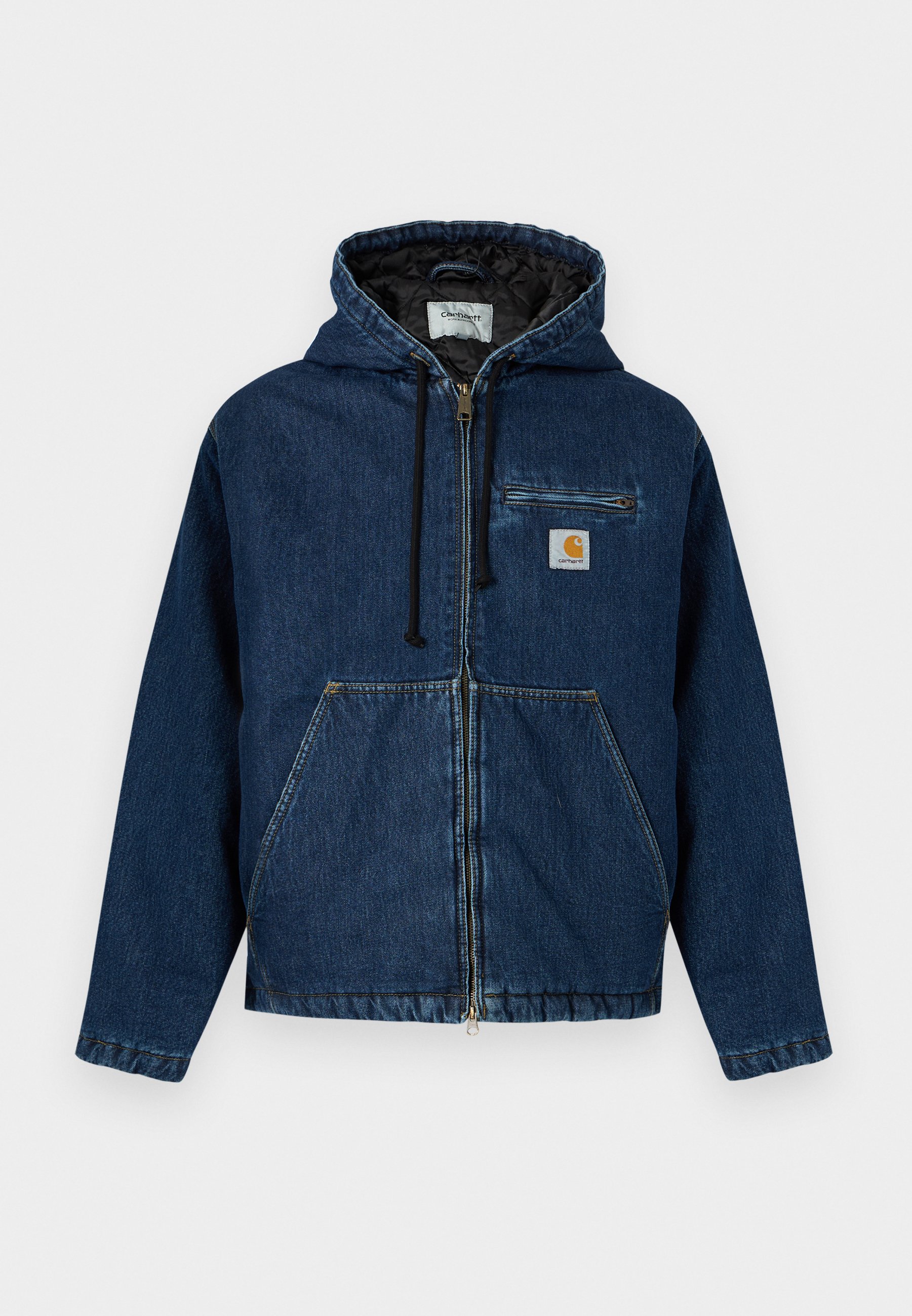 CARHARTT 클리블랜드 자켓 데님 자켓 블루 스톤 워시드