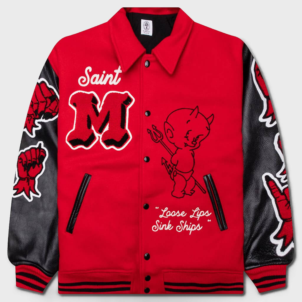 Saint Michael 데빌 바시티 자켓