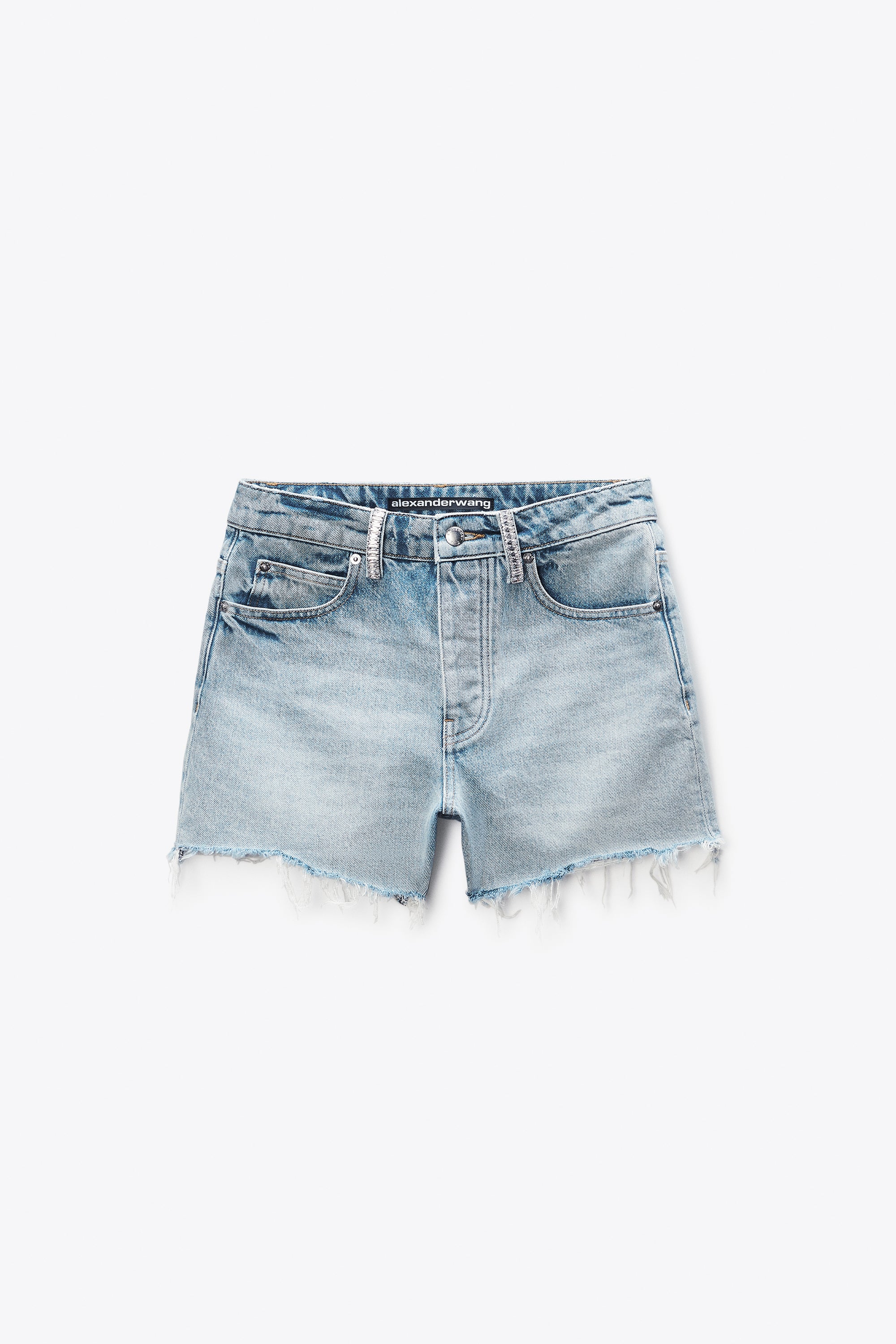 ALEXANDER WANG 릴랙스 핏 크리스탈 핫픽스 반바지