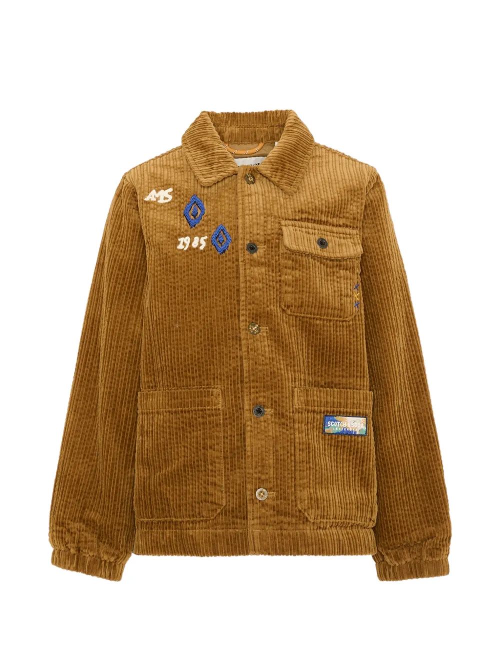 Scotch & Soda Kids 자수 코듀로이 자켓