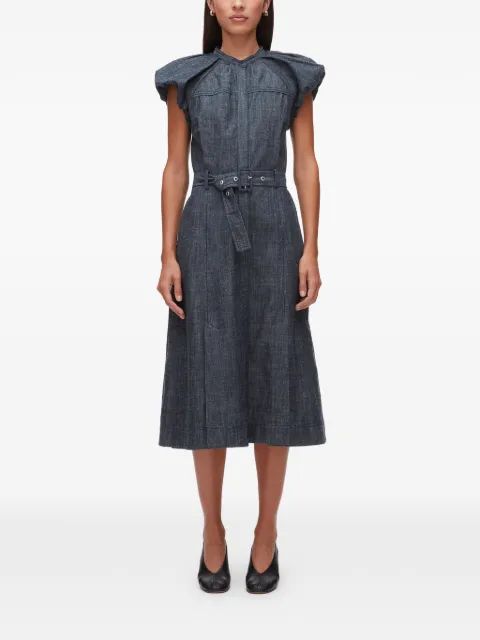 3.1 PHILLIP LIM 퍼프 슬리브 벨트 드레스