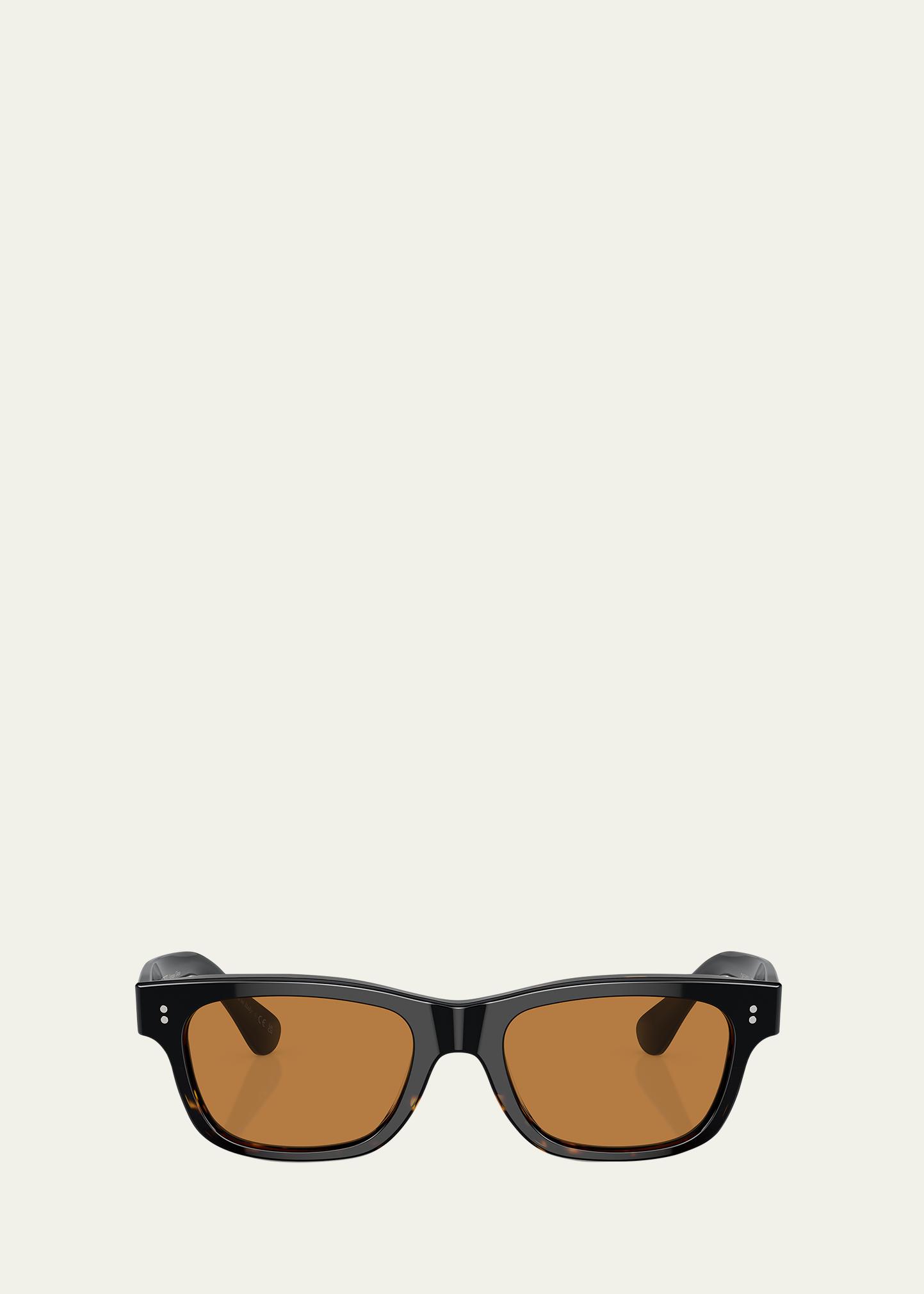 oliver peoples 로손 선 아세테이트 사각 선글라스