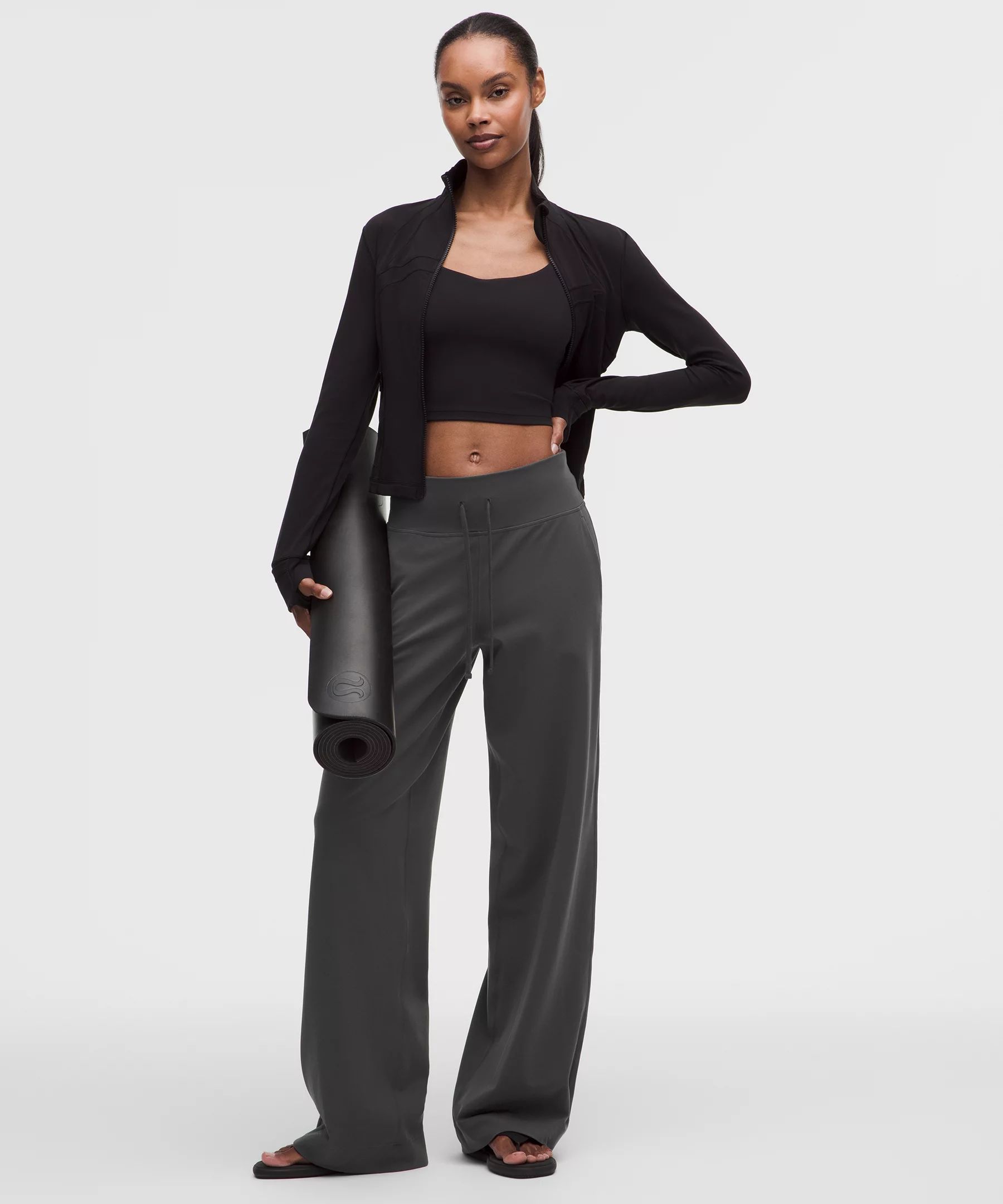 lululemon 그루브 하이라이즈 와이드 레그 팬츠