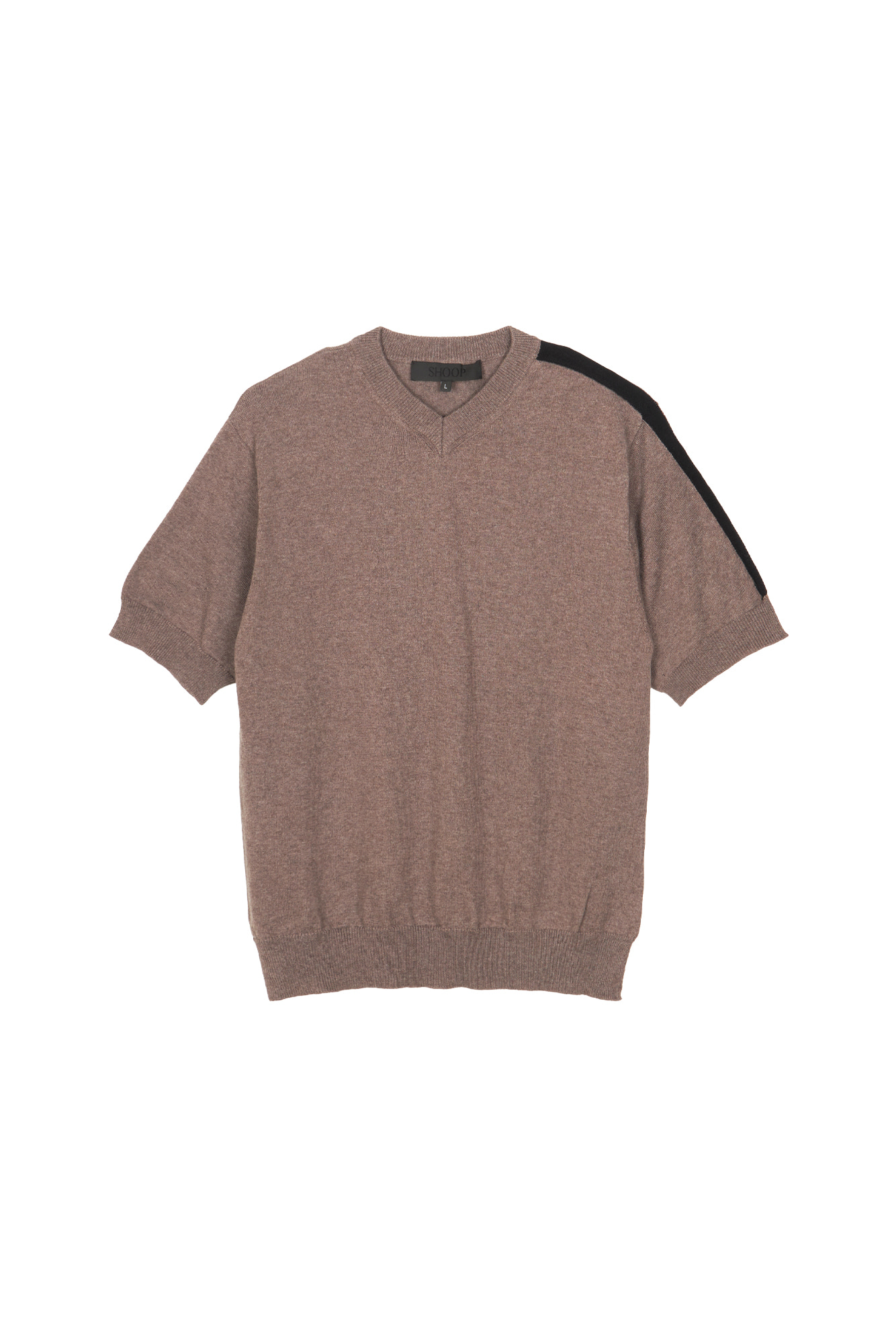 SHOOP Crossed Stripe V-Neck