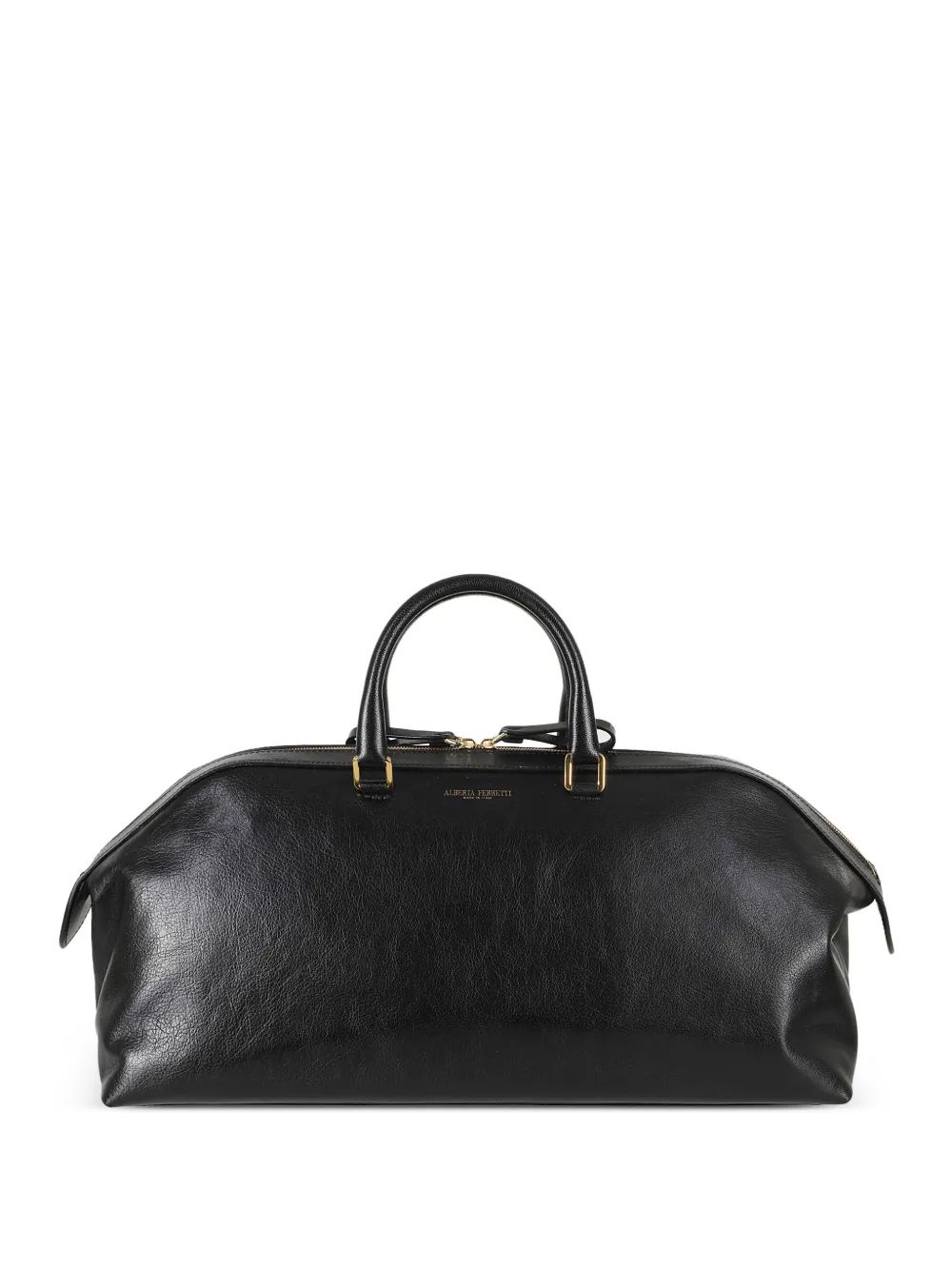 ALBERTA FERRETTI 앨리스 로고 프린트 가죽 토트백