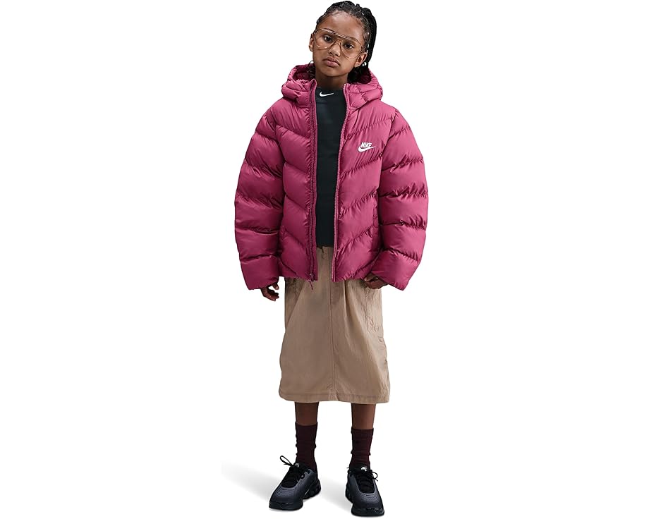 Nike Kids 스포츠웨어 올 데이 플레이 테르마핏 루즈핏 퍼퍼 자켓