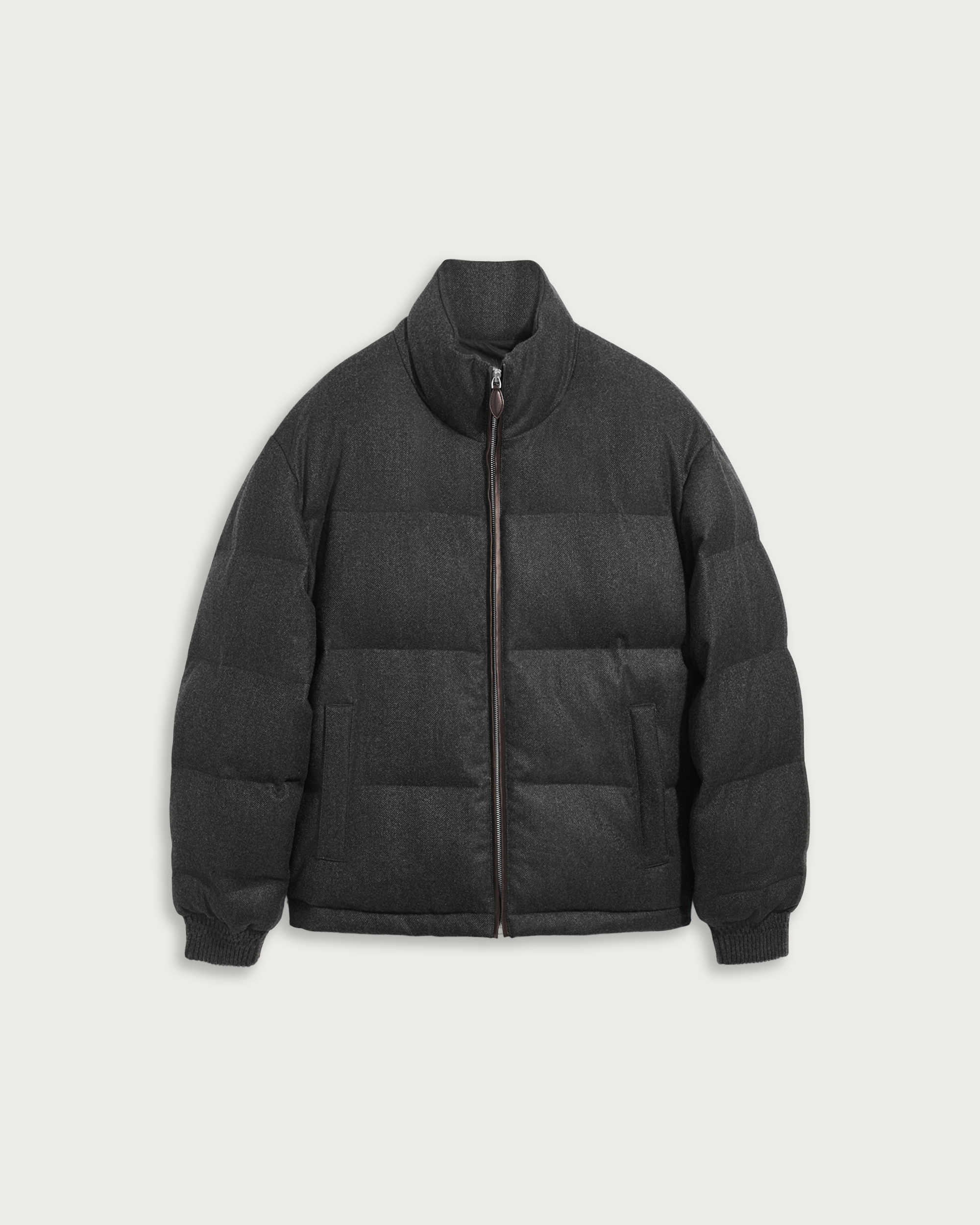 BERLUTI 헤링본 퍼프 자켓