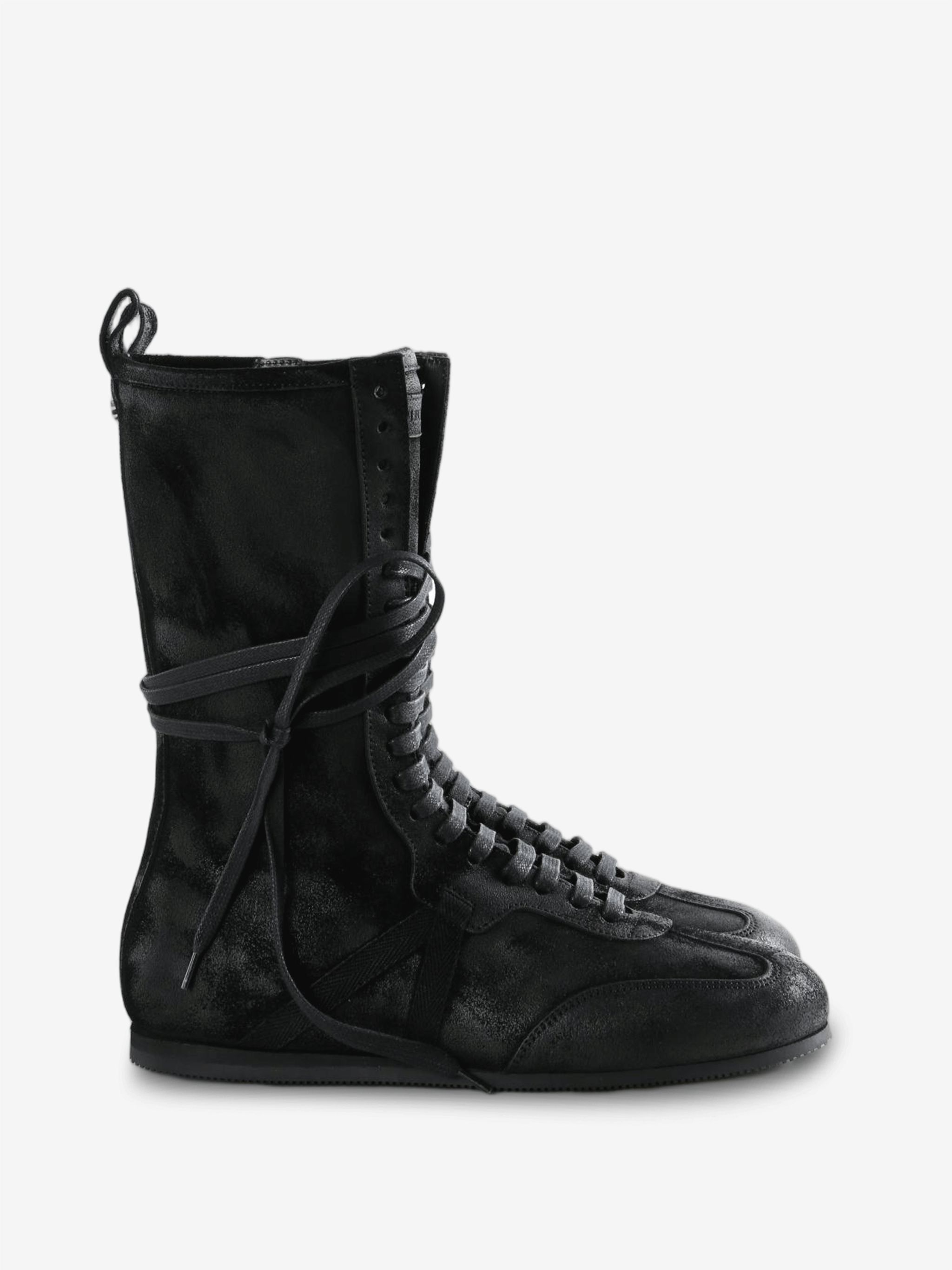 Ann Demeulemeester 여성 피데스 소프트 하이탑 복싱 스니커즈