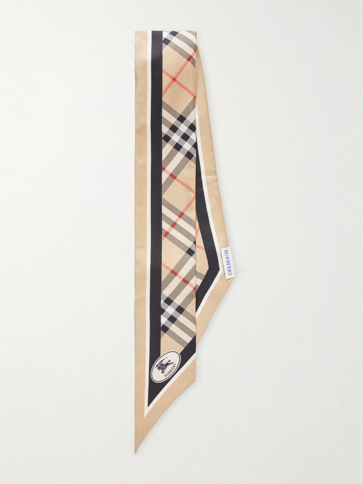 BURBERRY 체크 실크 트윌 스카프